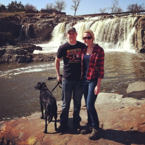 Checking out Falls Park, Sioux Falls, SD - April 2013